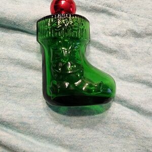 Avon Green and Red Skincare Bottle